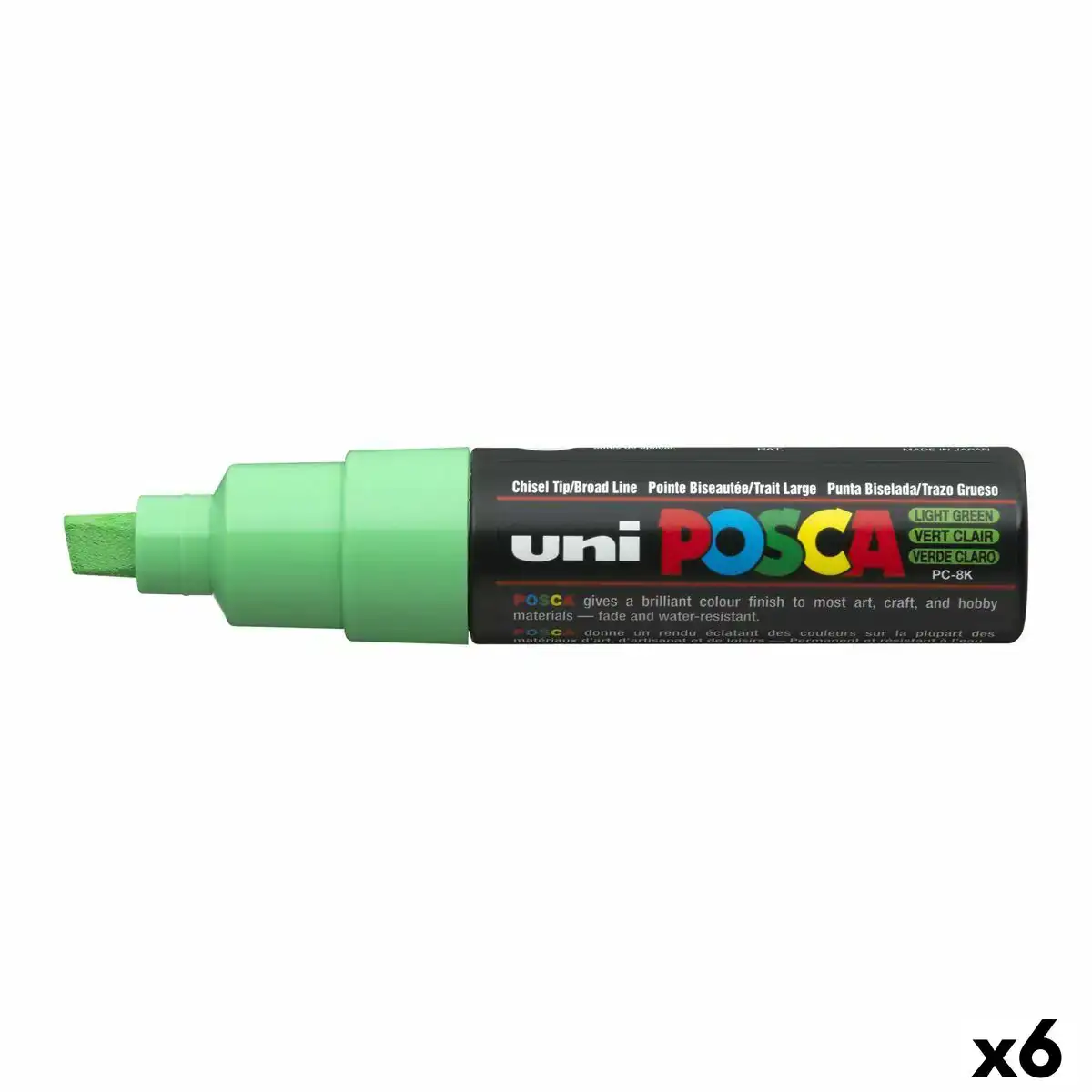 Marqueur posca pc 8k vert clair 6 unites _4757. DIAYTAR COTE D'IVOIRE - L'Univers du Choix et de l'Authenticité. Explorez notre catalogue et découvrez des articles qui incarnent le patrimoine du Côte d'Ivoire et la modernité du monde.