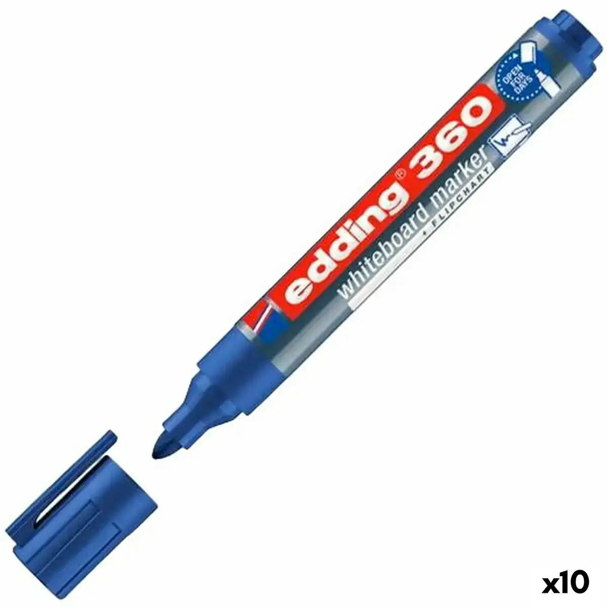 Marqueur pour tableau blanc edding 360 rechargeable bleu 10 unites _4861. Entrez dans l'Univers de DIAYTAR COTE D'IVOIRE - Où la Tradition S'unit à la Modernité. Explorez notre sélection pour trouver des produits qui allient héritage et innovation.