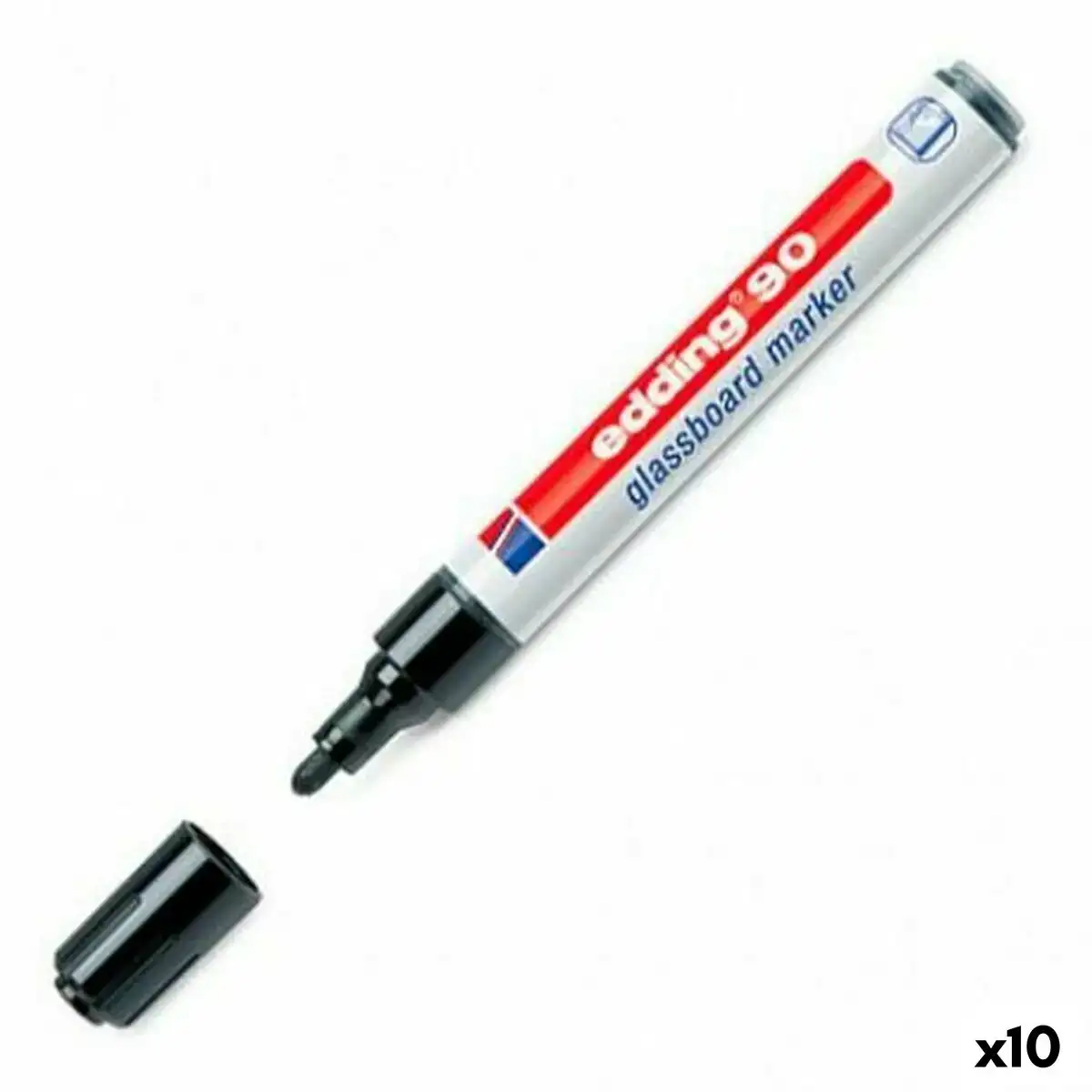 Marqueur pour tableau blanc edding 90 noir 10 unites _5860. DIAYTAR COTE D'IVOIRE - Votre Passage vers l'Éclat et la Beauté. Explorez notre boutique en ligne et trouvez des produits qui subliment votre apparence et votre espace.