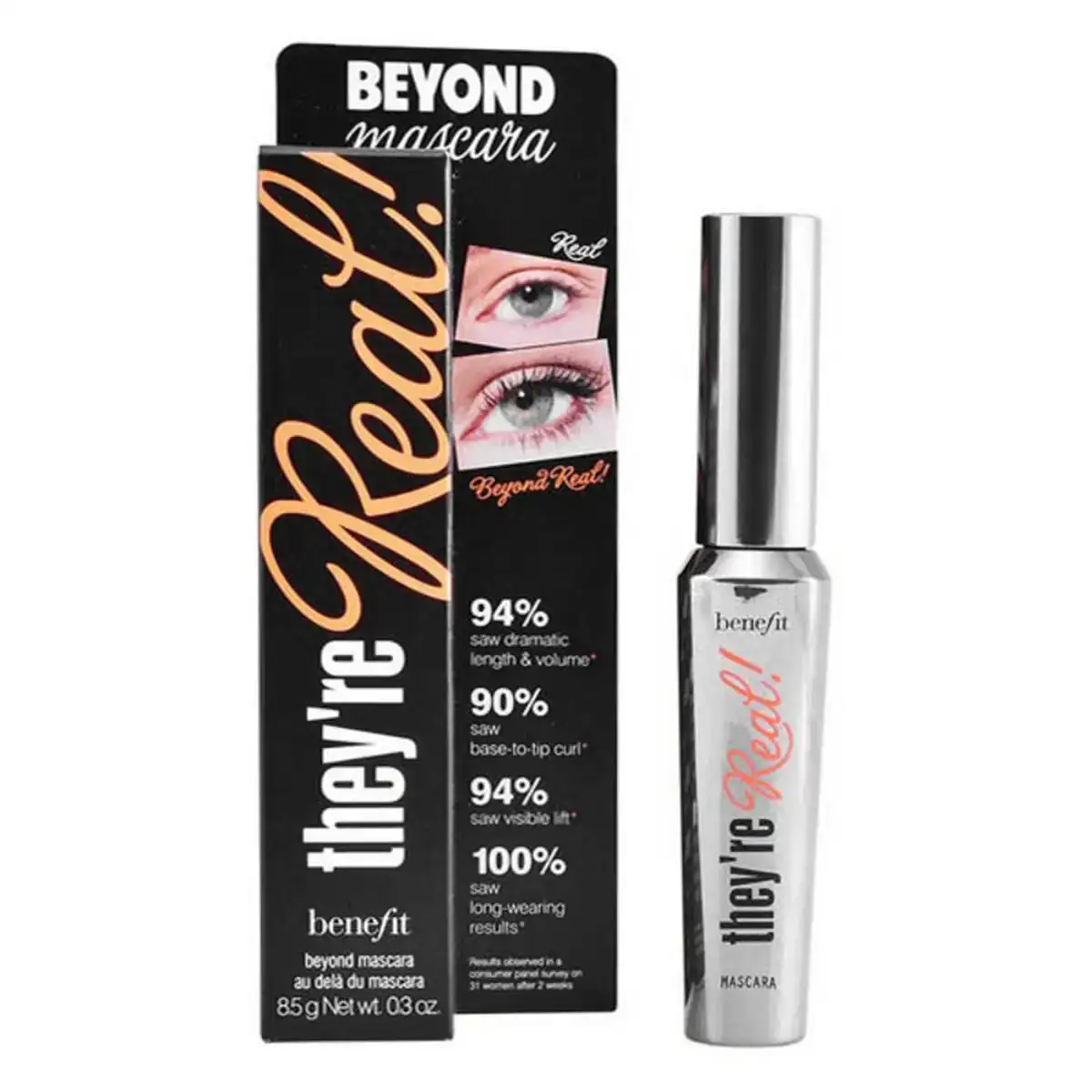 Mascara pour les cils effet volume they re real benefit re 8 5 g 8 5 g_2547. DIAYTAR COTE D'IVOIRE - Là où le Shopping devient une Fête des Sens. Plongez dans notre univers et choisissez des produits qui éveillent votre goût pour l'esthétique et l'authenticité.