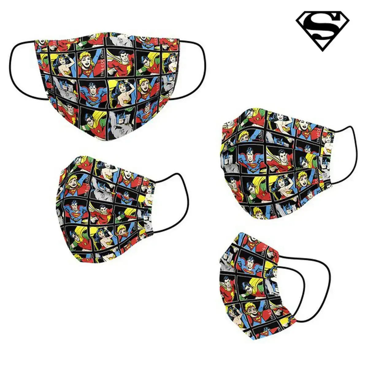 Masque en tissu hygienique reutilisable dc comics adulte noir_3868. DIAYTAR COTE D'IVOIRE - L'Équilibre Parfait entre Tradition et Modernité. Explorez notre collection pour trouver des produits qui incarnent la culture et la contemporanéité du Côte d'Ivoire.