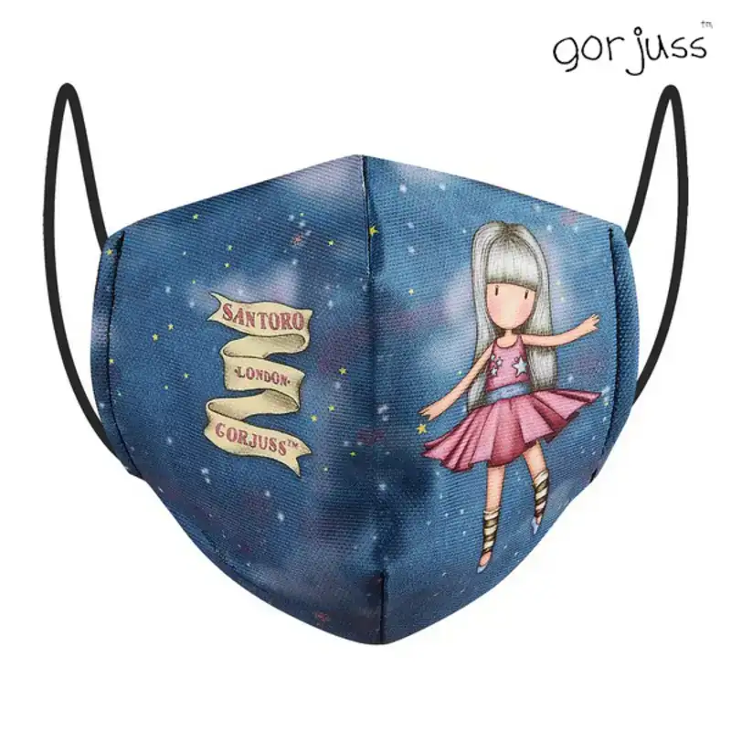 Masque en tissu hygienique reutilisable gorjuss enfant bleu_1541. DIAYTAR COTE D'IVOIRE - L'Art de Vivre le Shopping Authentique. Découvrez notre boutique en ligne et trouvez des produits qui incarnent la passion et le savoir-faire du Côte d'Ivoire.