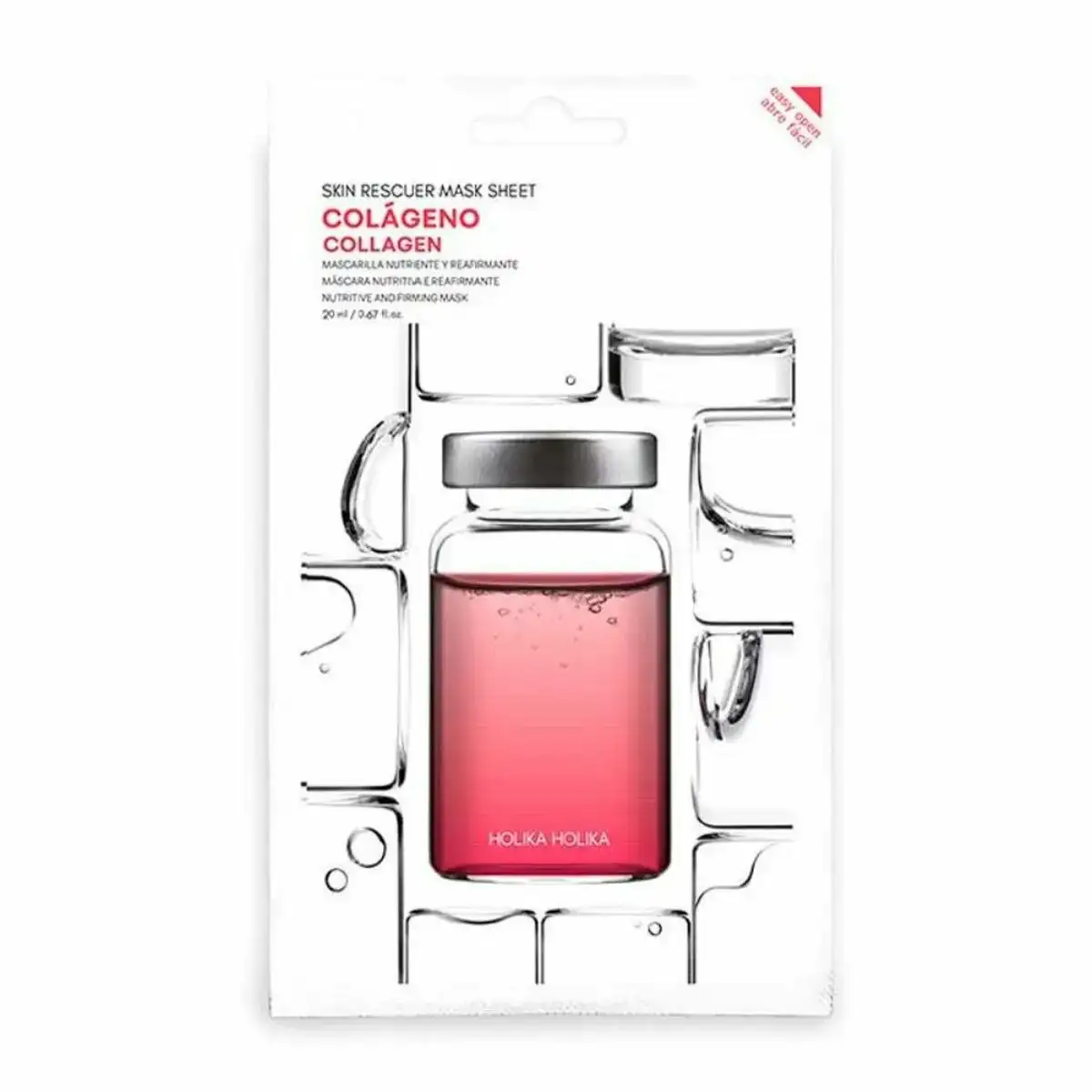 Masque facial holika holika skin rescue collagen 20 ml _8607. DIAYTAR COTE D'IVOIRE - Où Chaque Sélection est une Victoire. Découvrez notre boutique en ligne et trouvez des articles qui vous rendent la vie plus belle, un choix à la fois.