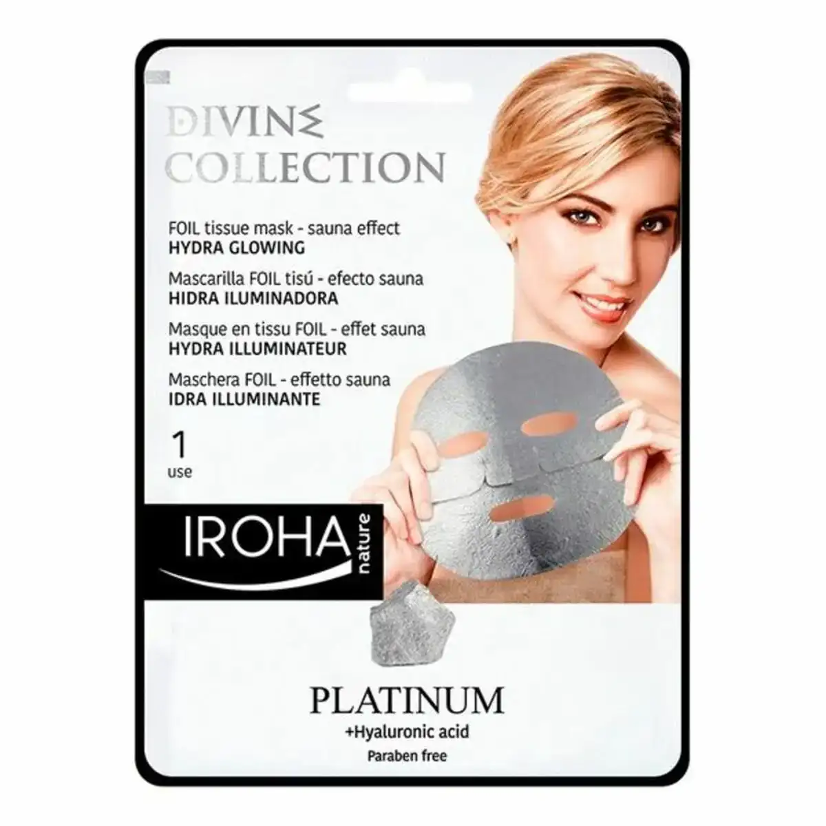 Masque facial platinum iroha_2426. DIAYTAR COTE D'IVOIRE - Votre Source de Découvertes Shopping. Découvrez des trésors dans notre boutique en ligne, allant des articles artisanaux aux innovations modernes.