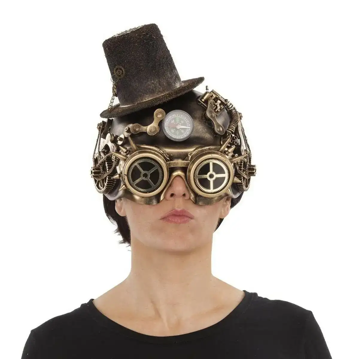 Masque my other me cuivre taille unique steampunk_1434. DIAYTAR COTE D'IVOIRE - Là où Chaque Produit a son Propre Éclat. Explorez notre boutique en ligne et trouvez des articles qui ajoutent de la brillance à votre quotidien.