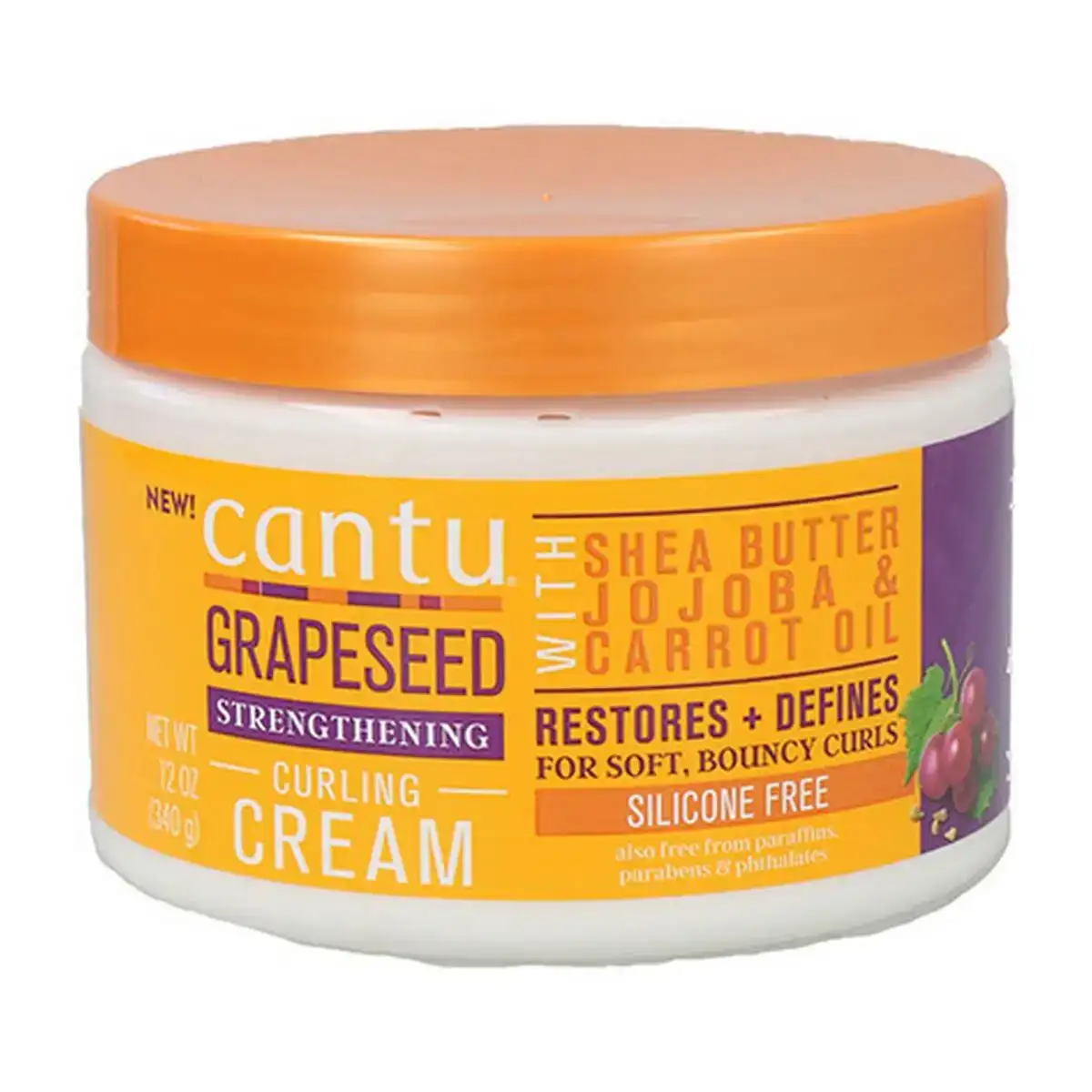 Masque pour cheveux cantu grapeseed curling cream 340 g _8859. Bienvenue chez DIAYTAR COTE D'IVOIRE - Où Chaque Produit a son Âme. Découvrez notre gamme et choisissez des articles qui résonnent avec votre personnalité et vos valeurs.