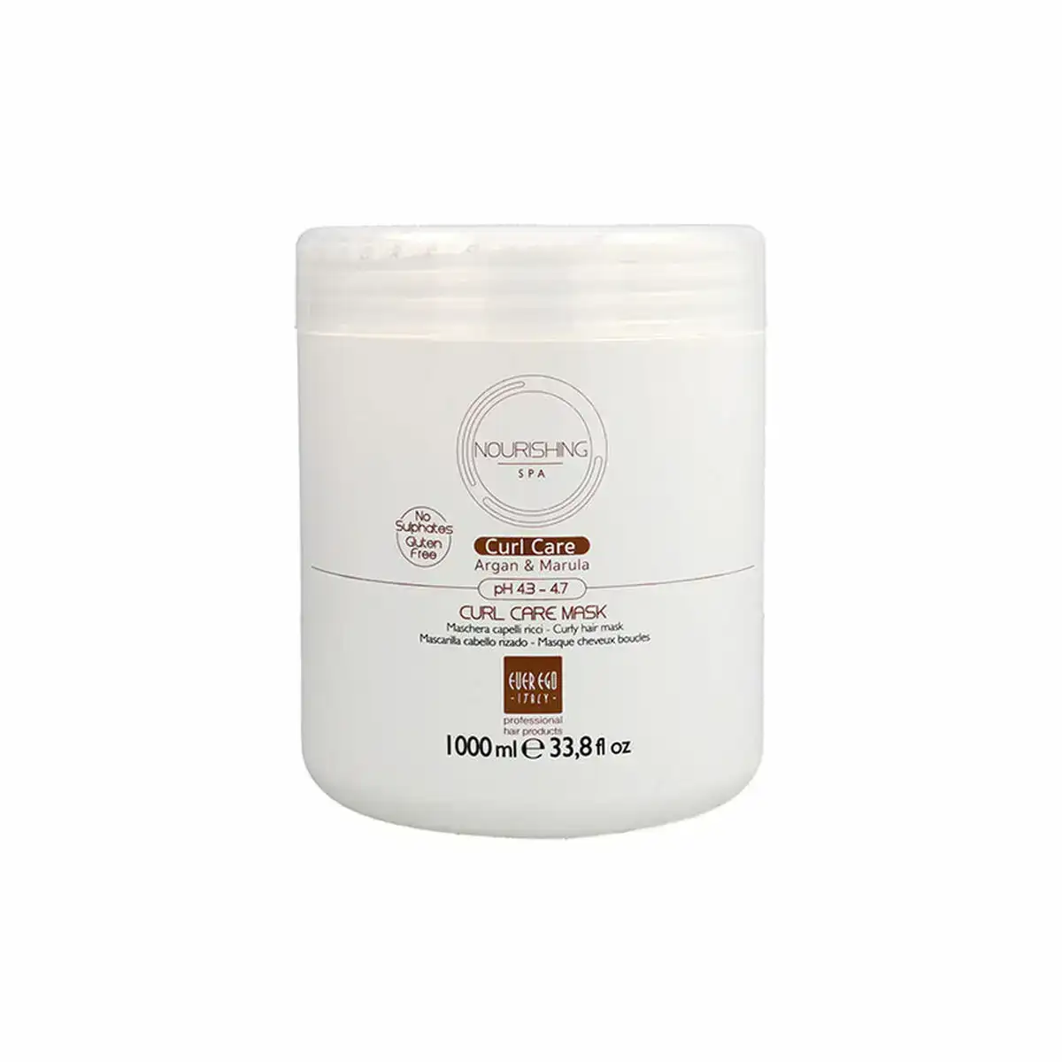 Masque pour cheveux everego nourishing spa curl care cheveux boucles 1000 ml _2963. DIAYTAR COTE D'IVOIRE - Là où Chaque Clic Compte. Parcourez notre boutique en ligne et laissez-vous guider vers des trouvailles uniques qui enrichiront votre quotidien.