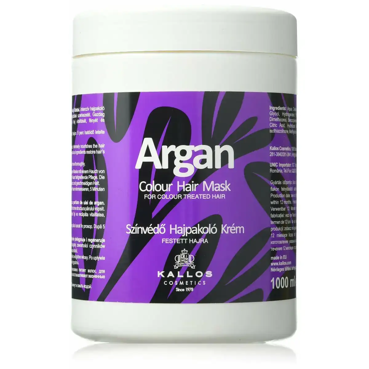 Masque pour cheveux teints kallos cosmetics argan 1 l_7234. DIAYTAR COTE D'IVOIRE - Votre Portail Vers l'Élégance Accessible. Parcourez notre boutique en ligne pour découvrir des produits qui incarnent le luxe à des prix abordables.