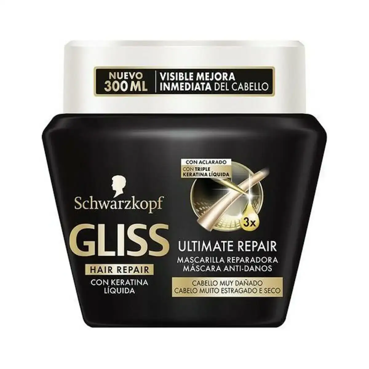 Masque pour cheveux ultimate gliss 300 ml _4676. DIAYTAR COTE D'IVOIRE - Où Chaque Détail Fait la Différence. Parcourez notre sélection soignée et choisissez des articles qui rehaussent votre quotidien, du fonctionnel à l'esthétique.