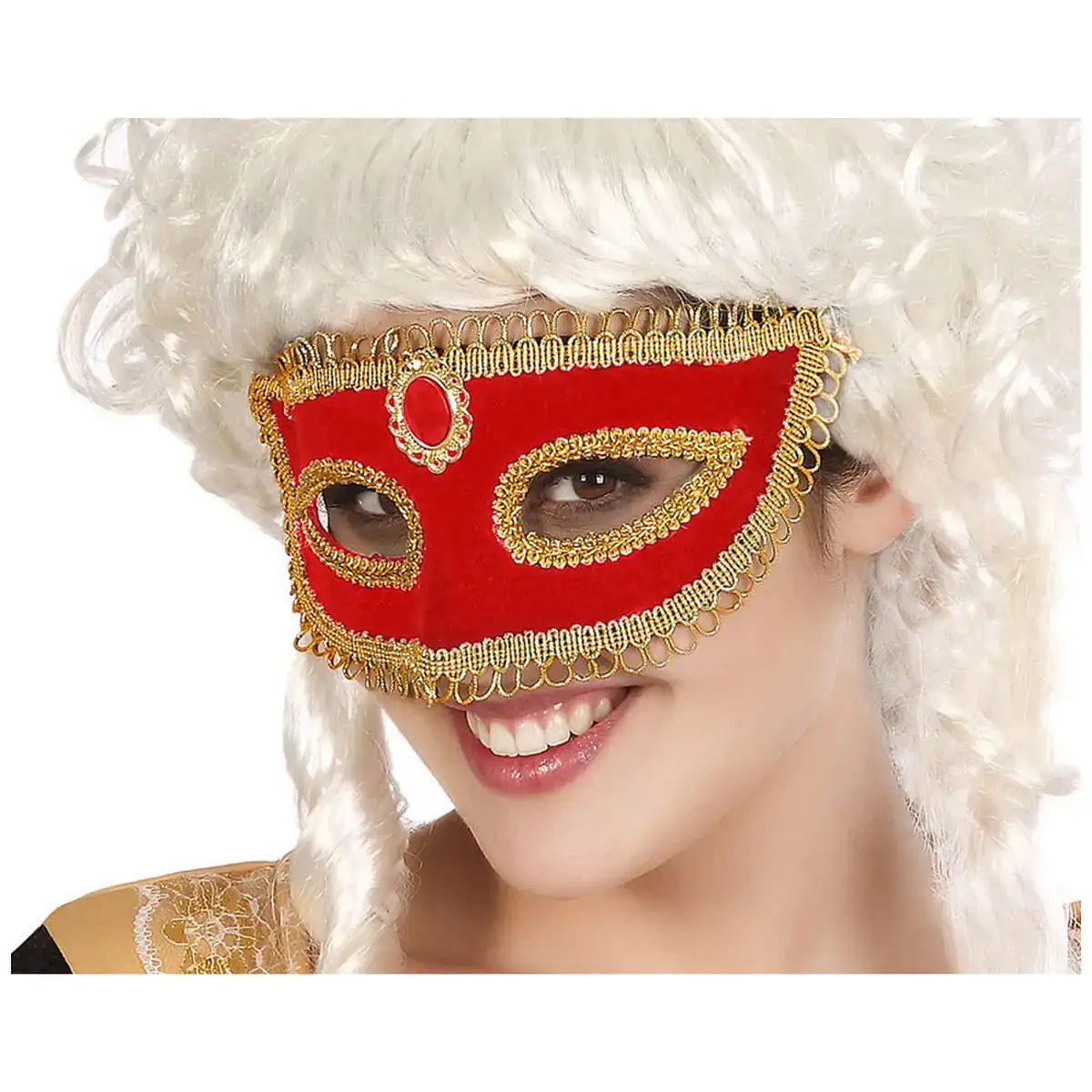 Masque rouge dore venitien_2545. DIAYTAR COTE D'IVOIRE - Votre Passage vers le Chic et l'Élégance. Naviguez à travers notre boutique en ligne pour trouver des produits qui ajoutent une touche sophistiquée à votre style.
