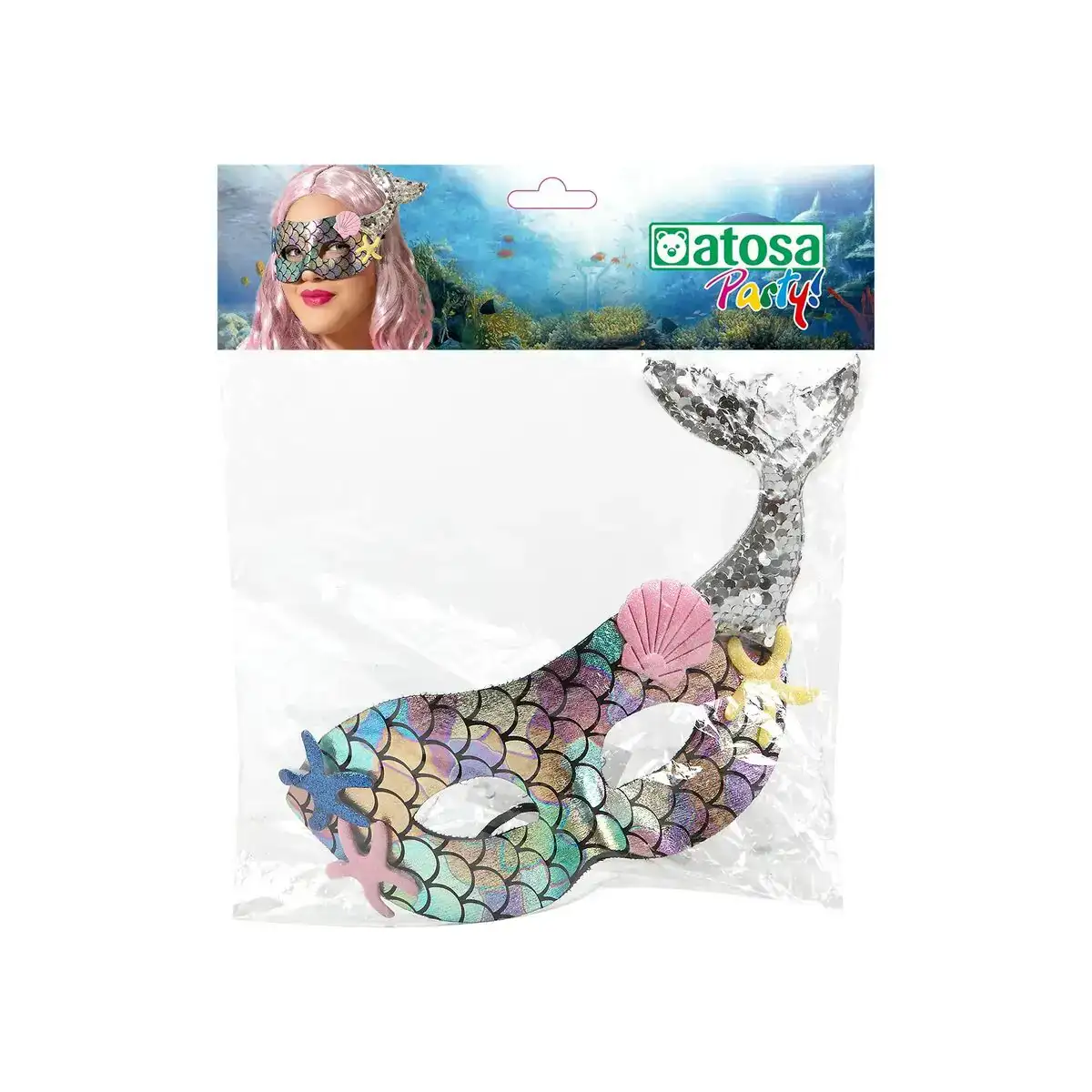 Masque sirene marin_2035. DIAYTAR COTE D'IVOIRE - Là où l'Élégance Devient un Mode de Vie. Naviguez à travers notre gamme et choisissez des produits qui apportent une touche raffinée à votre quotidien.