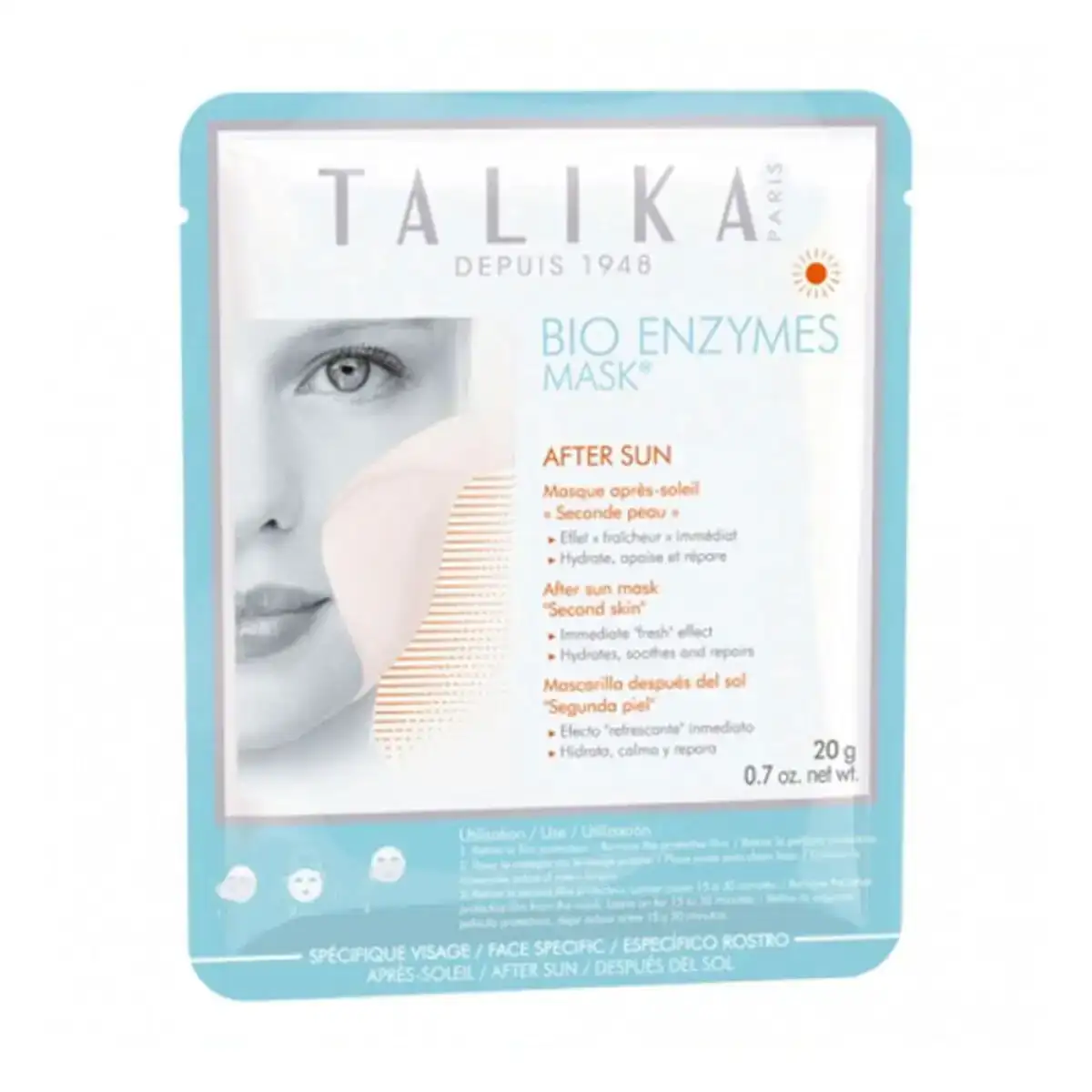 Masque talika bio enzymes aftersun 20 gr _7466. Plongez dans l'Expérience DIAYTAR COTE D'IVOIRE - Où Chaque Produit a une Histoire. Explorez notre boutique en ligne pour trouver des articles qui incarnent la passion et la créativité du Côte d'Ivoire.