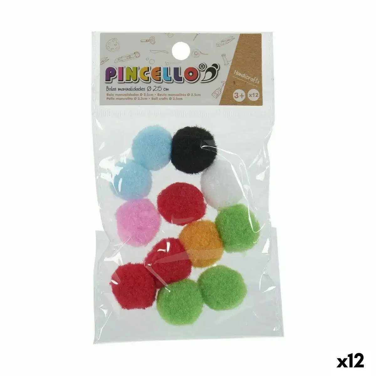 Materiaux pour travaux manuels balles multicouleur o 2 5 cm 12 unites _9809. DIAYTAR COTE D'IVOIRE - Où l'Élégance Rencontre l'Authenticité. Naviguez à travers notre boutique en ligne et choisissez des produits qui incarnent le style et la tradition du Côte d'Ivoire.