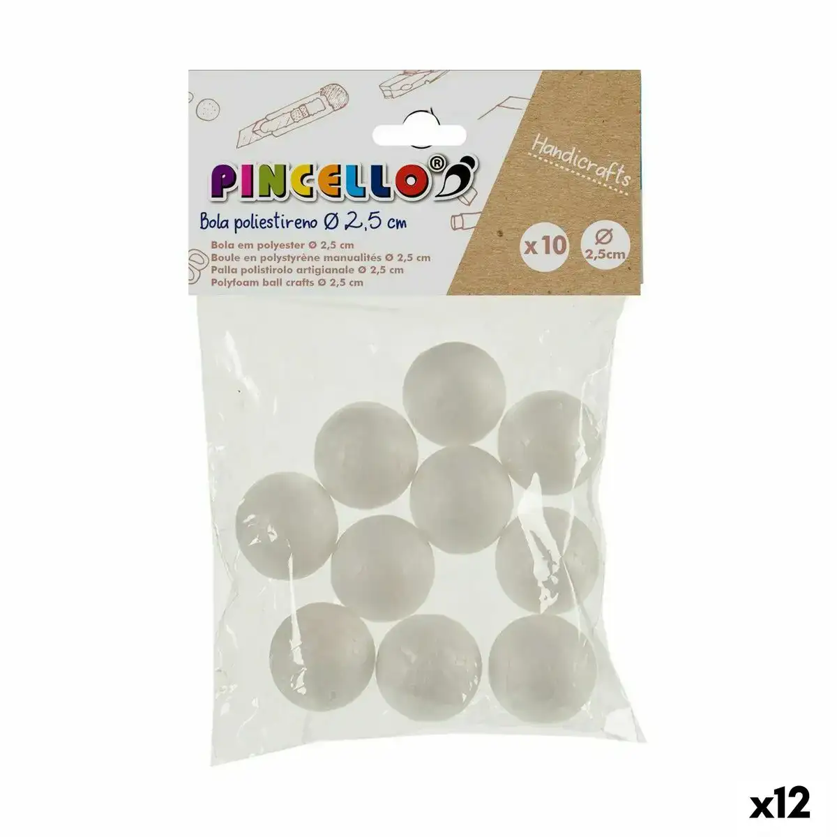 Materiaux pour travaux manuels balles polystyrene o 2 5 cm blanc 12 unites _4360. Découvrez DIAYTAR COTE D'IVOIRE - Votre Source de Produits Variés et un Service Exceptionnel. Parcourez nos catégories et bénéficiez d'un service client dévoué, prêt à vous guider à chaque étape.
