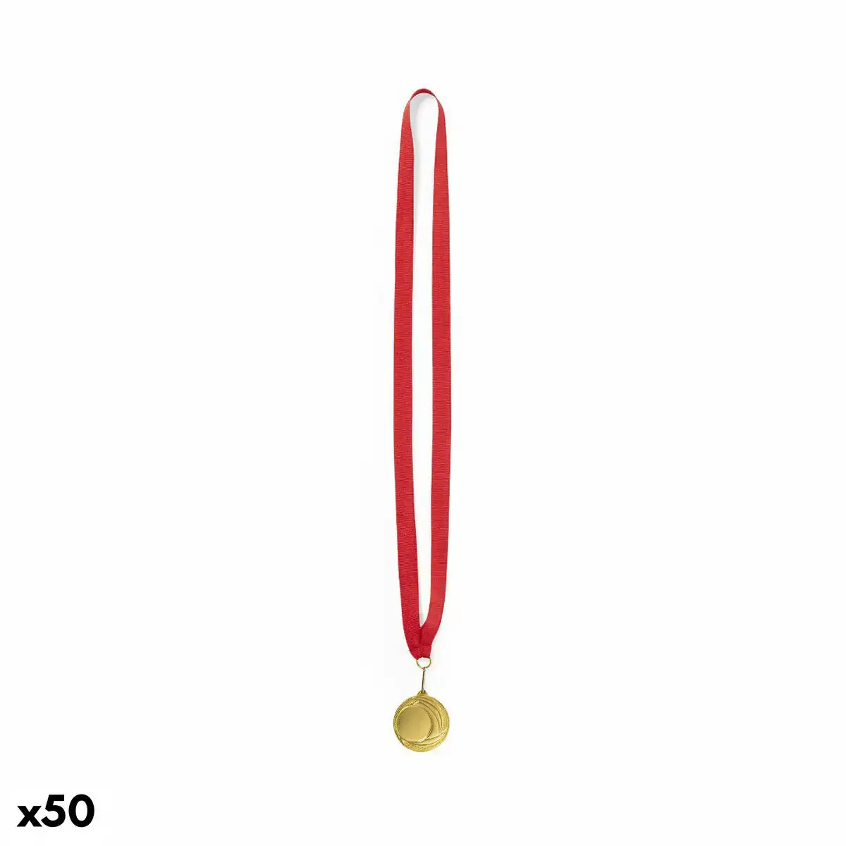 Medaille en metal avec sangle en polyester 141190 50 unites _6832. DIAYTAR COTE D'IVOIRE - Là où Chaque Produit Est une Trouvaille. Explorez notre sélection minutieuse et découvrez des articles qui correspondent à votre style de vie et à vos aspirations.