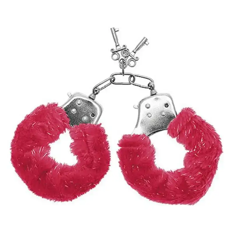 Menottes s pleasures furry rouge_6103. DIAYTAR COTE D'IVOIRE - Là où Choisir est un Acte d'Amour pour le Côte d'Ivoire. Explorez notre gamme et choisissez des produits qui célèbrent la culture et l'artisanat du pays.