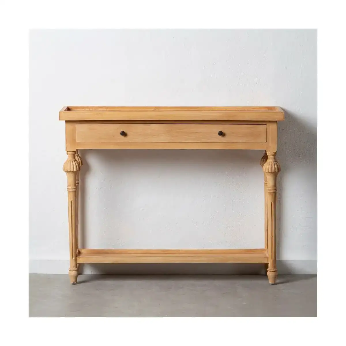 Meuble d entree 100 x 30 x 77 cm naturel bois mindi_4537. DIAYTAR COTE D'IVOIRE - Où Choisir Devient une Expérience Personnalisée. Explorez notre boutique en ligne pour découvrir des produits qui s'adaptent à votre style et à votre essence.