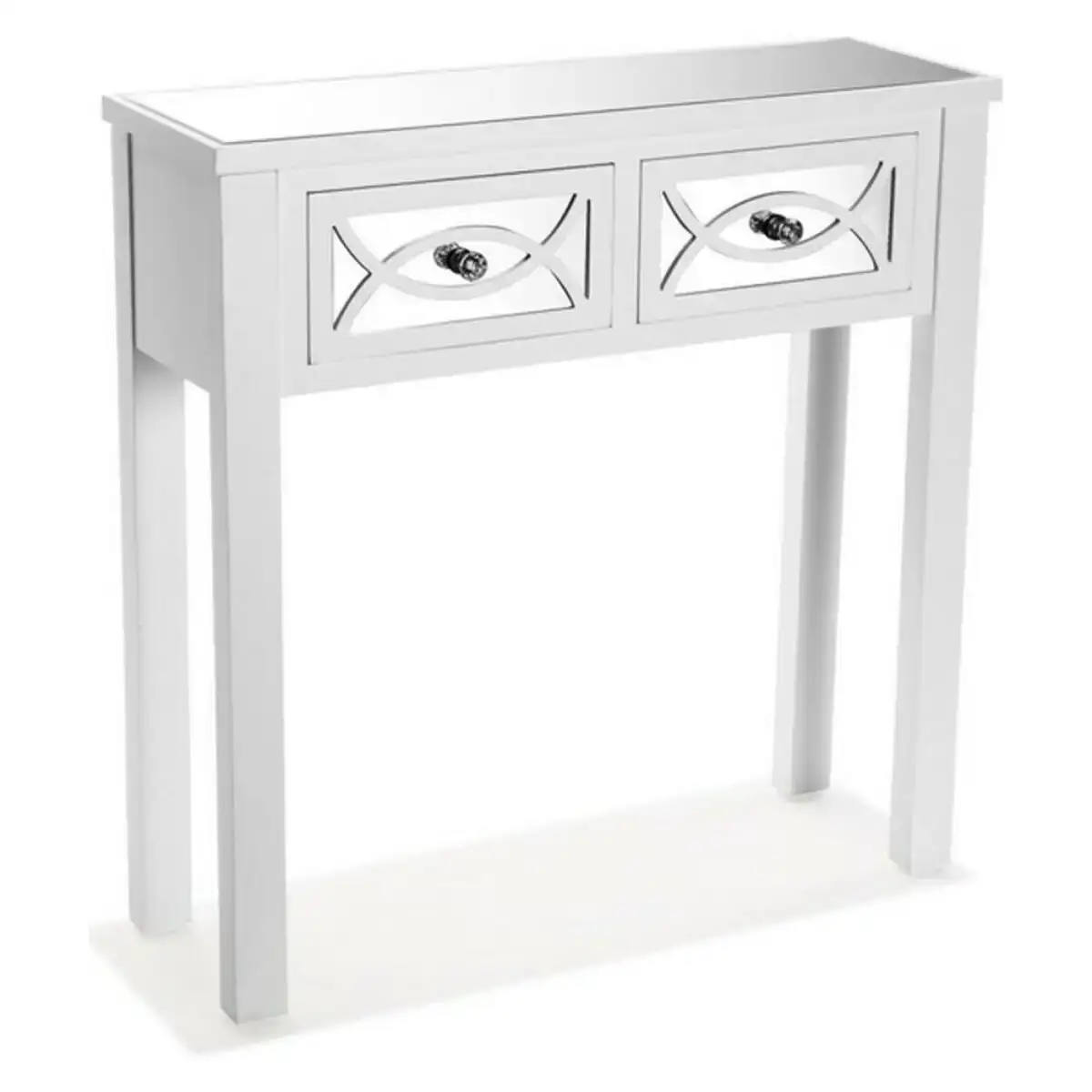 Meuble d entree avec 2 tiroirs versa miska bois bois d epicea bois mdf 25 x 78 x 78 cm_7004. DIAYTAR COTE D'IVOIRE - L'Art de Vivre le Shopping Inspiré. Parcourez notre catalogue et choisissez des produits qui reflètent votre passion pour la beauté et l'authenticité.