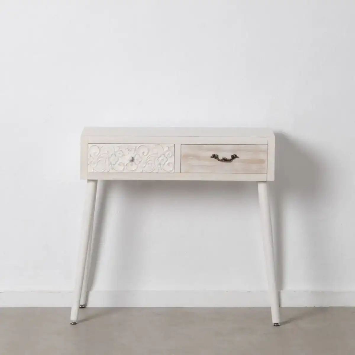 Meuble d entree dune naturel blanc bois d epicea 80 x 30 x 78 cm_7023. DIAYTAR COTE D'IVOIRE - L'Art de Magasiner sans Frontières. Parcourez notre vaste sélection d'articles et trouvez tout ce dont vous avez besoin, du chic à l'authentique, du moderne au traditionnel.