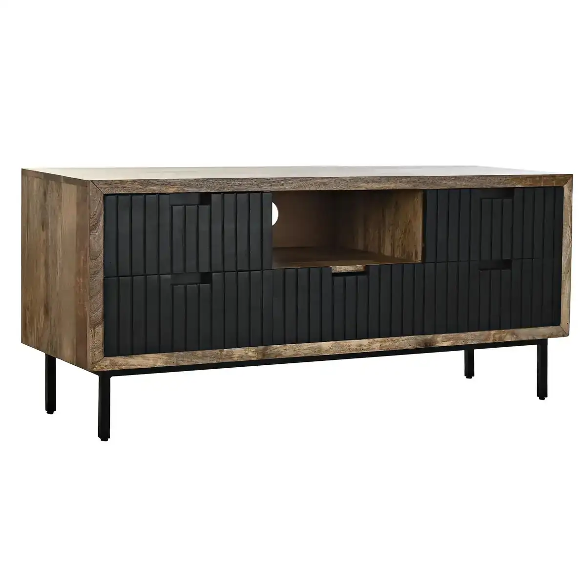 Meubles de television dkd home decor metal bois de manguier 125 x 40 x 55 cm _4092. Bienvenue chez DIAYTAR COTE D'IVOIRE - Où le Shopping Devient un Voyage. Explorez notre plateforme pour dénicher des produits uniques, racontant l'histoire et l'âme du Côte d'Ivoire.