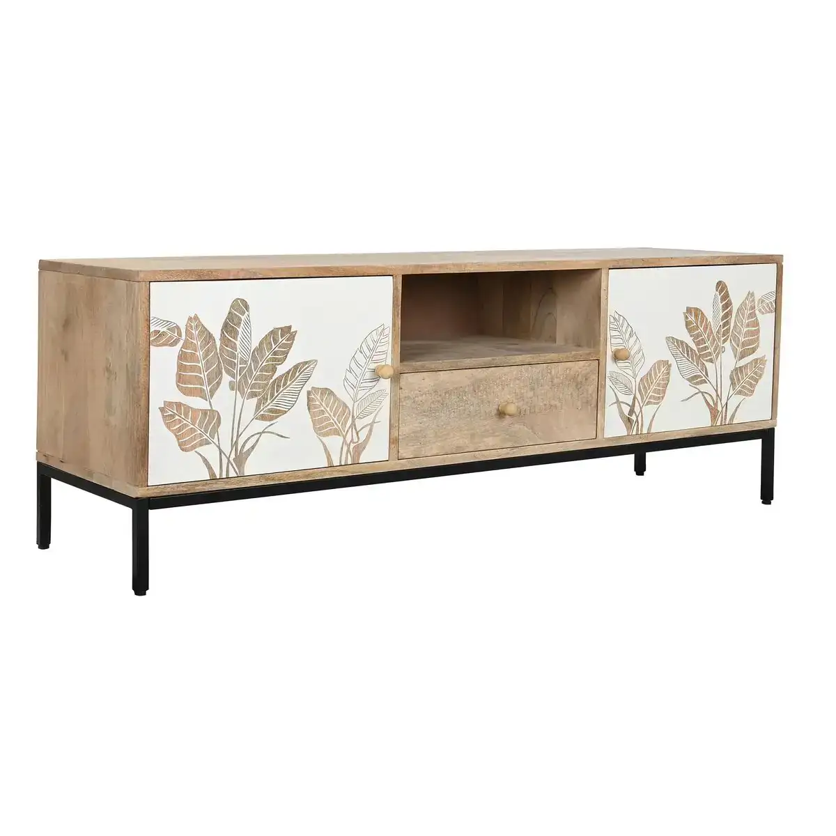 Meubles de television dkd home decor metal bois de manguier 140 x 40 x 50 cm _9789. DIAYTAR COTE D'IVOIRE - Là où Chaque Produit Évoque une Émotion. Parcourez notre catalogue et choisissez des articles qui vous touchent et qui enrichissent votre expérience.