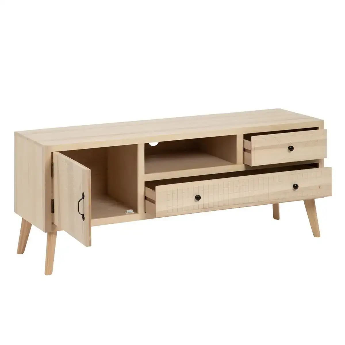 Meubles de television marie 140 x 40 x 55 cm naturel bois bois mdf_4682. DIAYTAR COTE D'IVOIRE - Où Votre Shopping Prend Vie. Explorez notre boutique en ligne pour trouver des articles qui vous ressemblent et qui ajoutent de l'éclat à votre quotidien.
