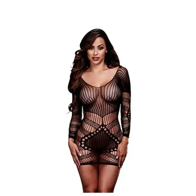 Mini robe en dentelle a manches longues taille unique baci lingerie bw3129_5560. DIAYTAR COTE D'IVOIRE - Là où Chaque Produit a son Propre Éclat. Explorez notre boutique en ligne et trouvez des articles qui ajoutent de la brillance à votre quotidien.
