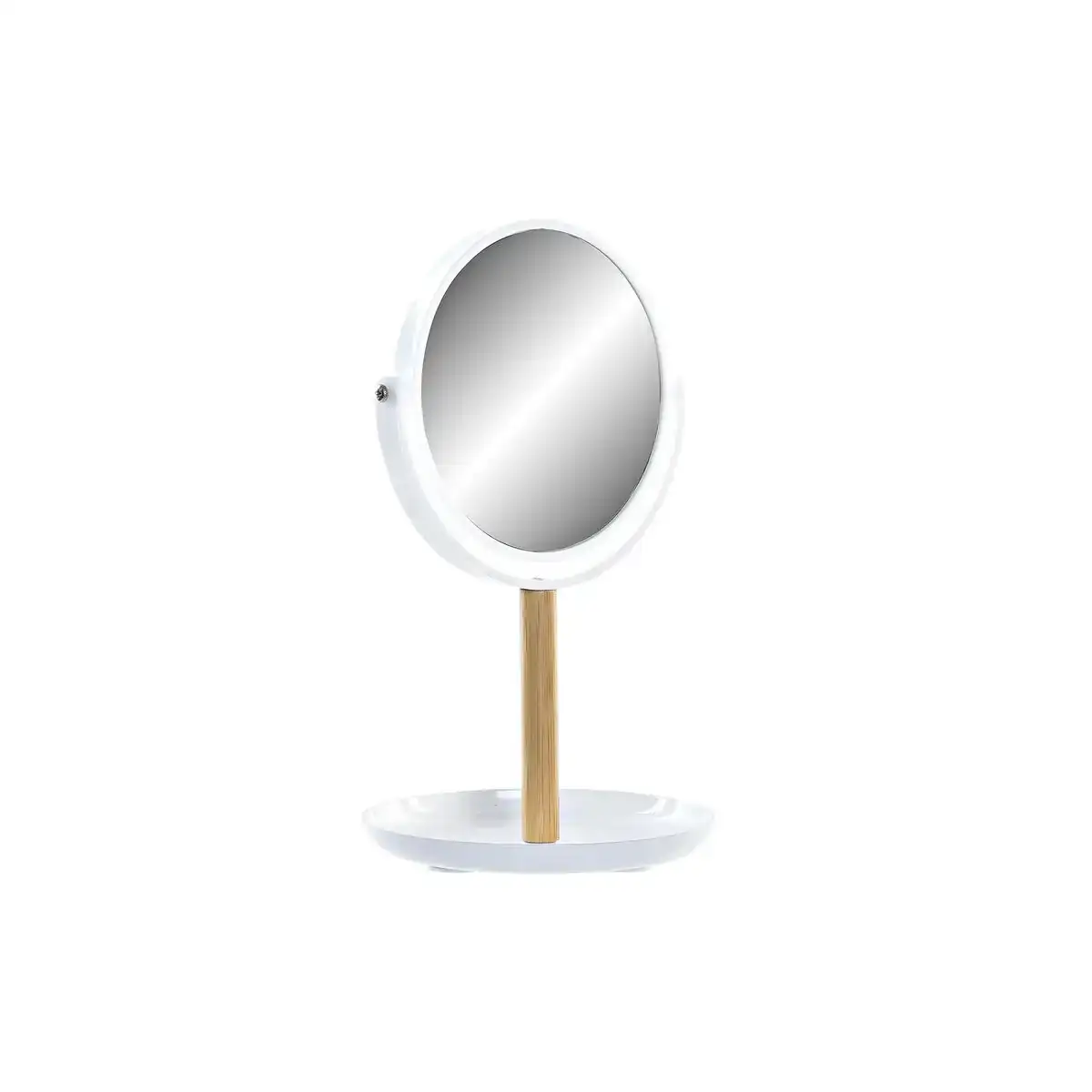 Miroir dkd home decor blanc naturel bambou aluminium polystyrene 17 x 17 x 31 cm_5245. DIAYTAR COTE D'IVOIRE - Où Chaque Produit a sa Place. Parcourez notre catalogue et choisissez des articles qui s'intègrent parfaitement à votre style et à votre espace.