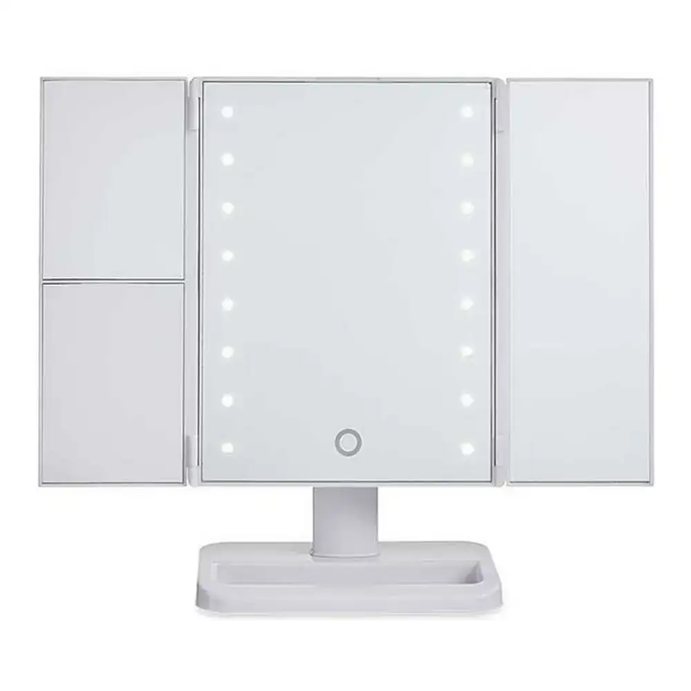 Miroir grossissant avec led 1x 2x 3x blanc 34 7 x 11 5 x 29 cm _8450. Bienvenue chez DIAYTAR COTE D'IVOIRE - Où Choisir est une Invitation au Voyage. Explorez notre boutique en ligne et découvrez des produits qui vous transportent dans l'univers du Côte d'Ivoire.