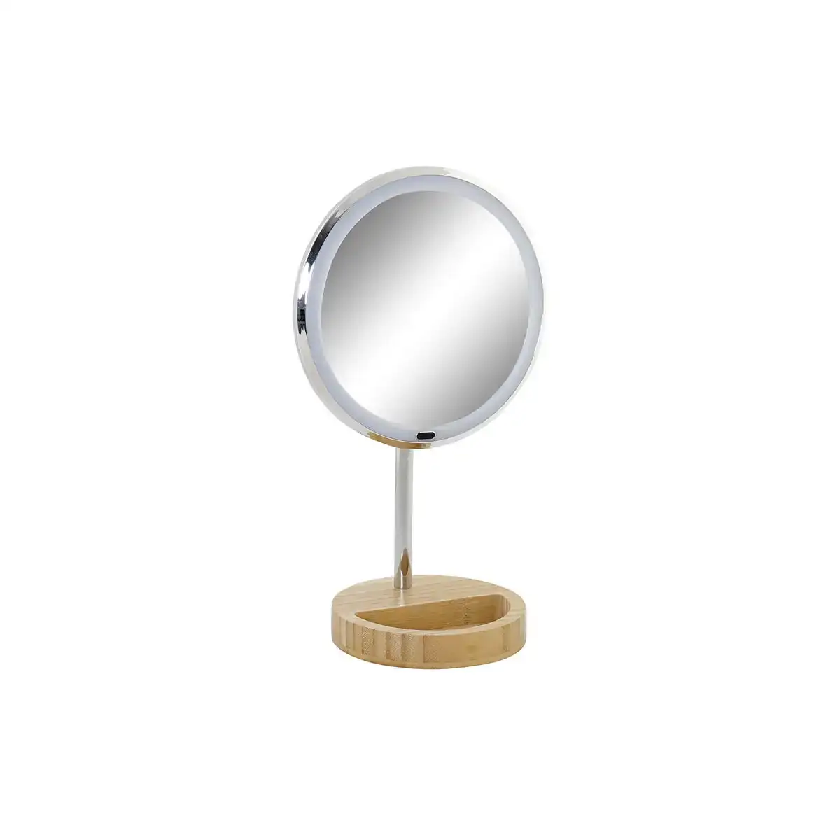 Miroir grossissant avec led dkd home decor argente 20 x 14 x 34 cm_8422. DIAYTAR COTE D'IVOIRE - L'Odyssée du Shopping à Votre Portée. Parcourez notre boutique en ligne et partez à la découverte d'articles qui rendront chaque jour spécial.
