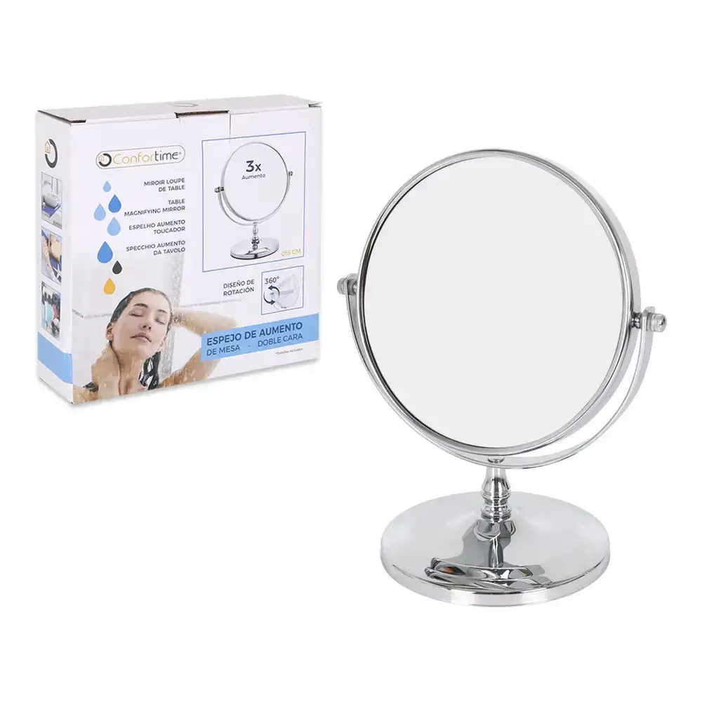 Miroir grossissant confortime 15 x 12 x 21 5 cm _8167. DIAYTAR COTE D'IVOIRE - L'Art du Shopping Facilité. Naviguez sur notre plateforme en ligne pour découvrir une expérience d'achat fluide et agréable, avec une gamme de produits adaptés à tous.