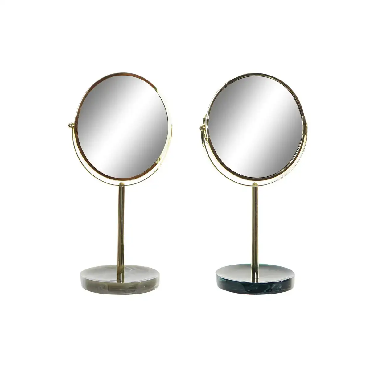 Miroir grossissant dkd home decor 18 x 13 x 32 cm metal resine 2 unites _1723. DIAYTAR COTE D'IVOIRE - Où Choisir est un Plaisir Responsable. Explorez notre boutique en ligne et adoptez des produits qui reflètent notre engagement envers la durabilité.