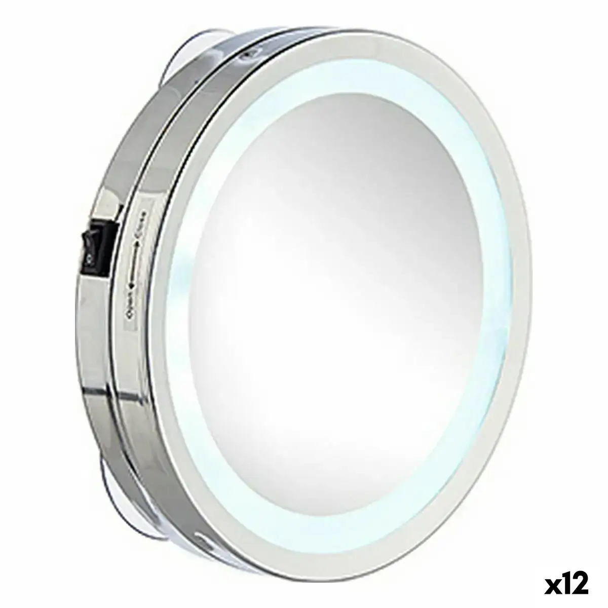 Miroir grossissant lumiere led argente 16 5 x 4 x 16 5 cm 12 unites _8001. Bienvenue chez DIAYTAR COTE D'IVOIRE - Où Votre Shopping Prend Vie. Découvrez notre univers et dénichez des trésors qui ajoutent de la couleur à votre quotidien.