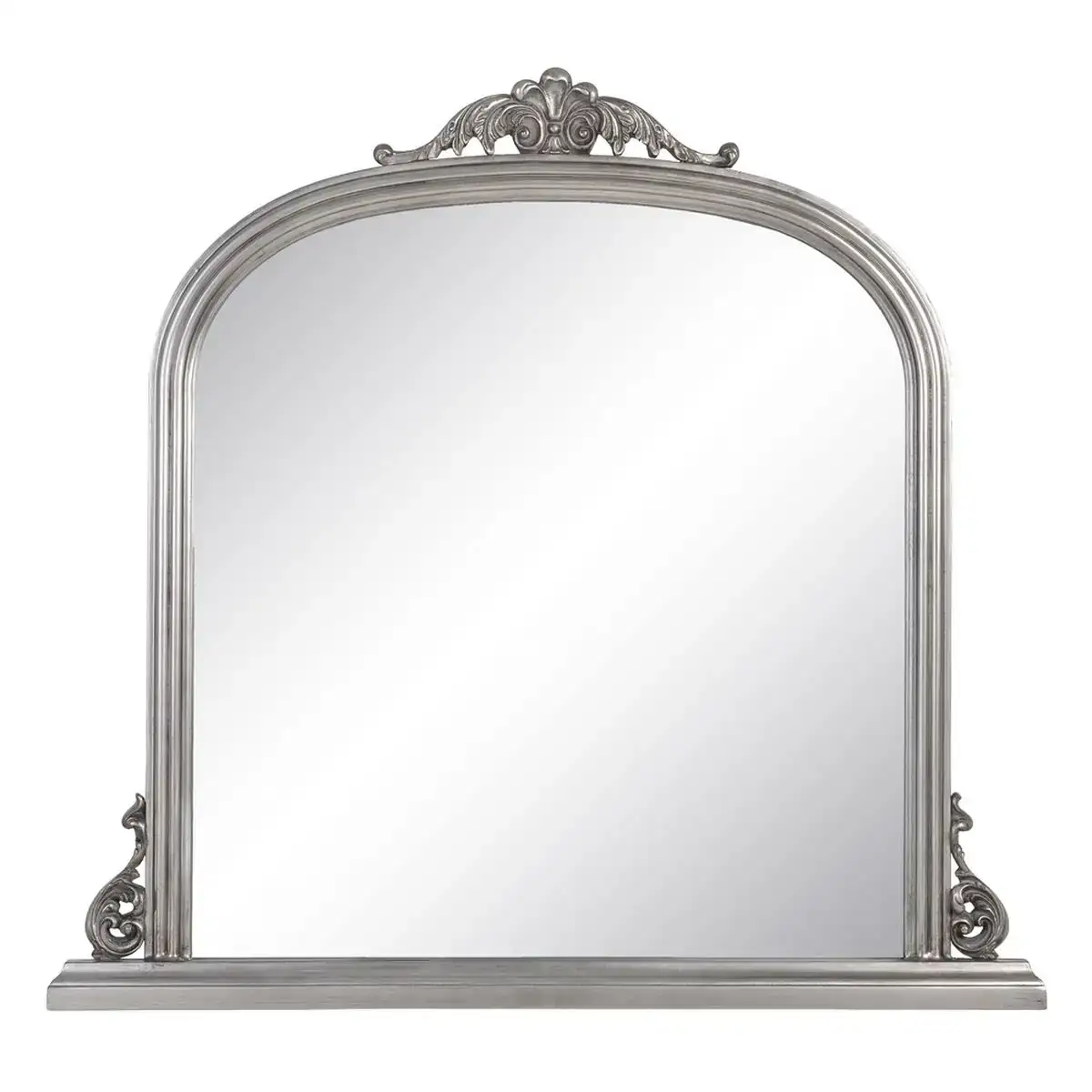 Miroir mural 103 x 5 x 108 cm verre bois argent_8791. DIAYTAR COTE D'IVOIRE - Là où Choisir est un Acte d'Amour pour le Côte d'Ivoire. Explorez notre gamme et choisissez des produits qui célèbrent la culture et l'artisanat du pays.