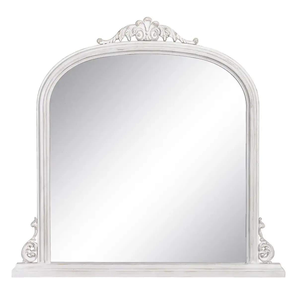 Miroir mural 103 x 5 x 108 cm verre bois blanc_4717. Entrez dans l'Univers de DIAYTAR COTE D'IVOIRE - Où Chaque Produit a sa Place. Explorez nos rayons virtuels et choisissez des articles qui s'intègrent parfaitement à votre style de vie.