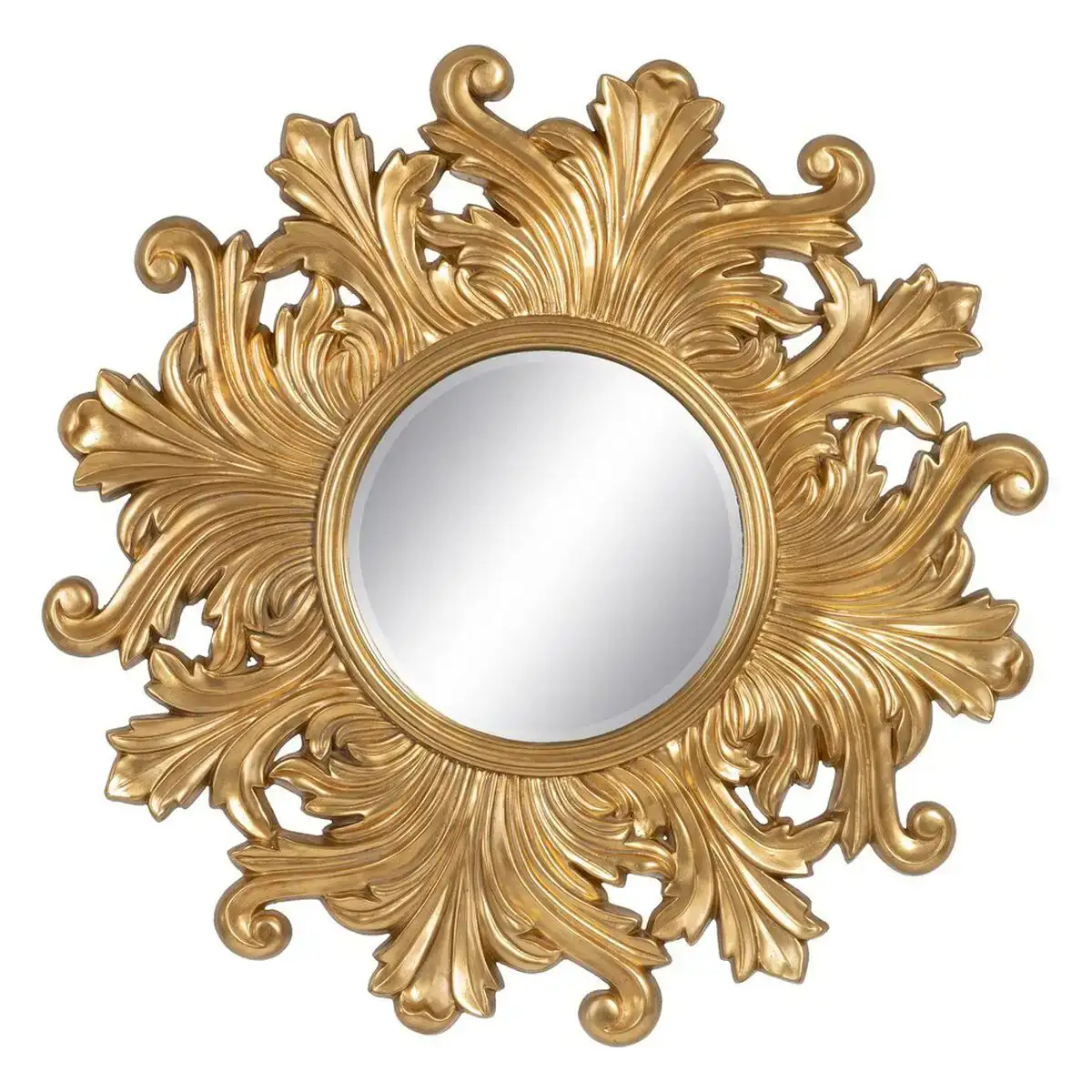 Miroir mural 114 x 4 5 x 114 cm verre dore bois_8576. DIAYTAR COTE D'IVOIRE - Là où Choisir est un Acte d'Amour pour le Côte d'Ivoire. Explorez notre gamme et choisissez des produits qui célèbrent la culture et l'artisanat du pays.