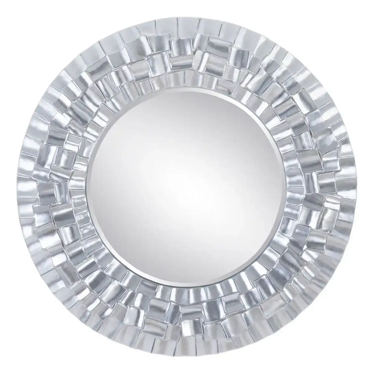 Miroir mural 118 x 10 2 x 118 cm verre argent polyurethane_1723. Entrez dans l'Univers de DIAYTAR COTE D'IVOIRE - Où le Choix Rencontre l'Authenticité. Explorez nos rayons virtuels et trouvez des produits qui incarnent la richesse de notre culture.