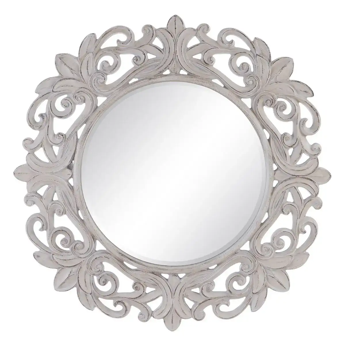 Miroir mural 122 7 x 4 8 x 122 7 cm verre blanc polyurethane_5932. DIAYTAR COTE D'IVOIRE - Où le Shopping est un Plaisir Engagé. Parcourez notre catalogue et choisissez des produits qui respectent vos valeurs et vos attentes.