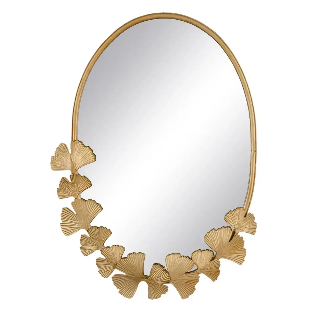 Miroir mural 34 x 4 x 42 cm dore metal_4515. DIAYTAR COTE D'IVOIRE - Où Chaque Achat Raconte une Histoire. Parcourez notre boutique en ligne pour trouver des articles qui évoquent le savoir-faire et la tradition du Côte d'Ivoire.