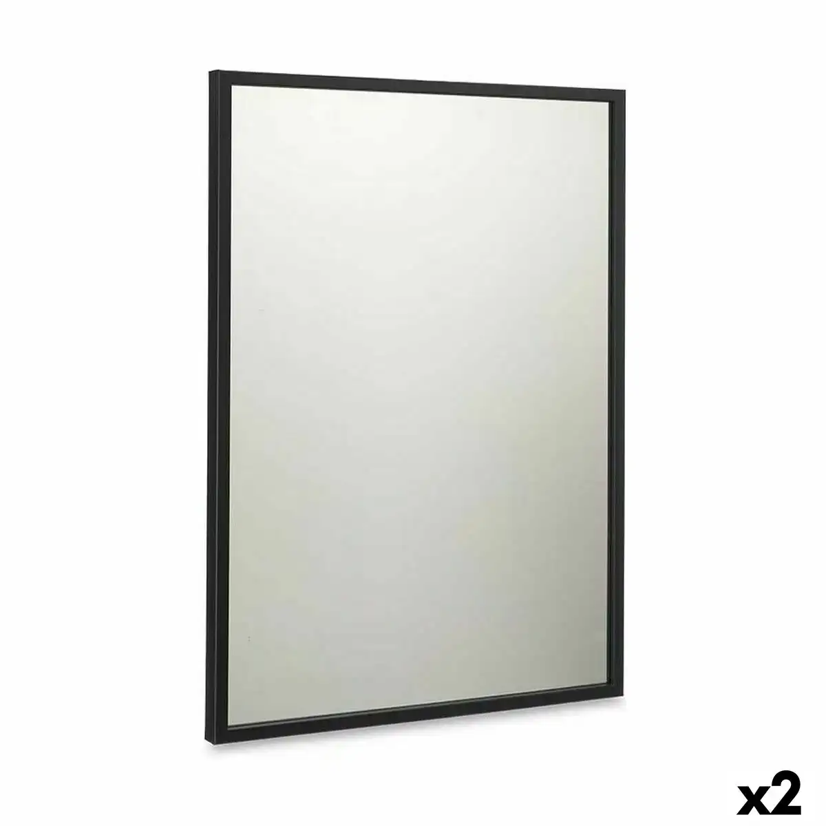 Miroir mural 50 x 70 cm noir bois mdf 2 unites _4400. Bienvenue sur DIAYTAR COTE D'IVOIRE - Où Chaque Détail compte. Plongez dans notre univers et choisissez des produits qui ajoutent de l'éclat et de la joie à votre quotidien.