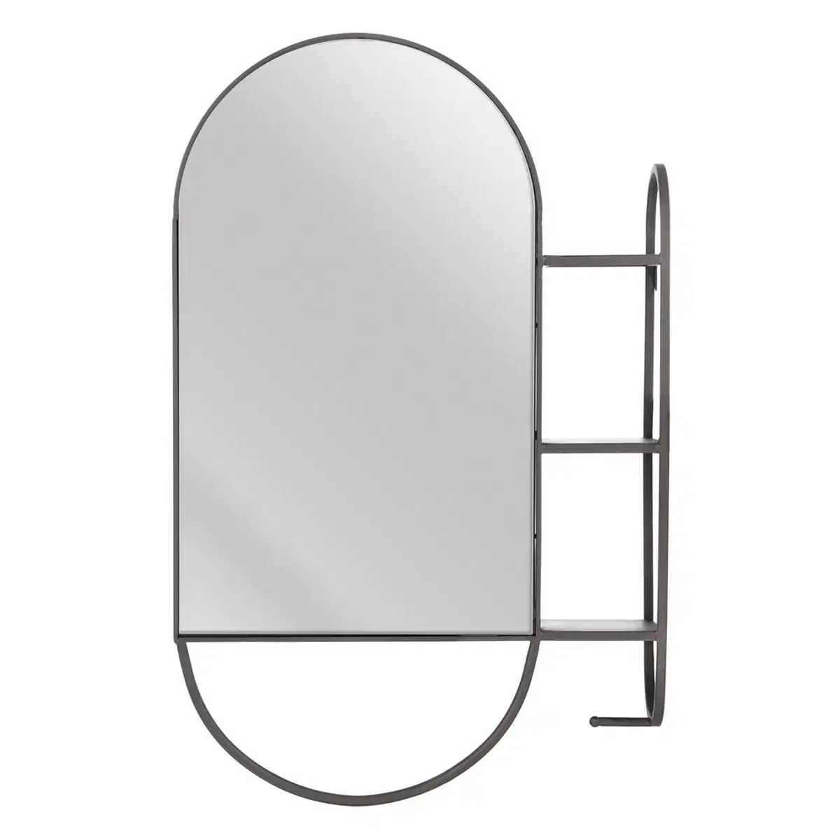 Miroir mural 51 x 14 x 80 cm noir metal_4673. DIAYTAR COTE D'IVOIRE - Où Choisir Devient une Expérience Personnalisée. Explorez notre boutique en ligne pour découvrir des produits qui s'adaptent à votre style et à votre essence.