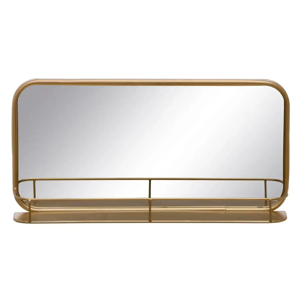 Miroir mural 55 5 x 10 5 x 28 5 cm dore metal_2729. Entrez dans l'Univers de DIAYTAR COTE D'IVOIRE - Où Choisir est un Plaisir. Explorez notre catalogue diversifié et trouvez des articles qui reflètent vos goûts et votre personnalité.
