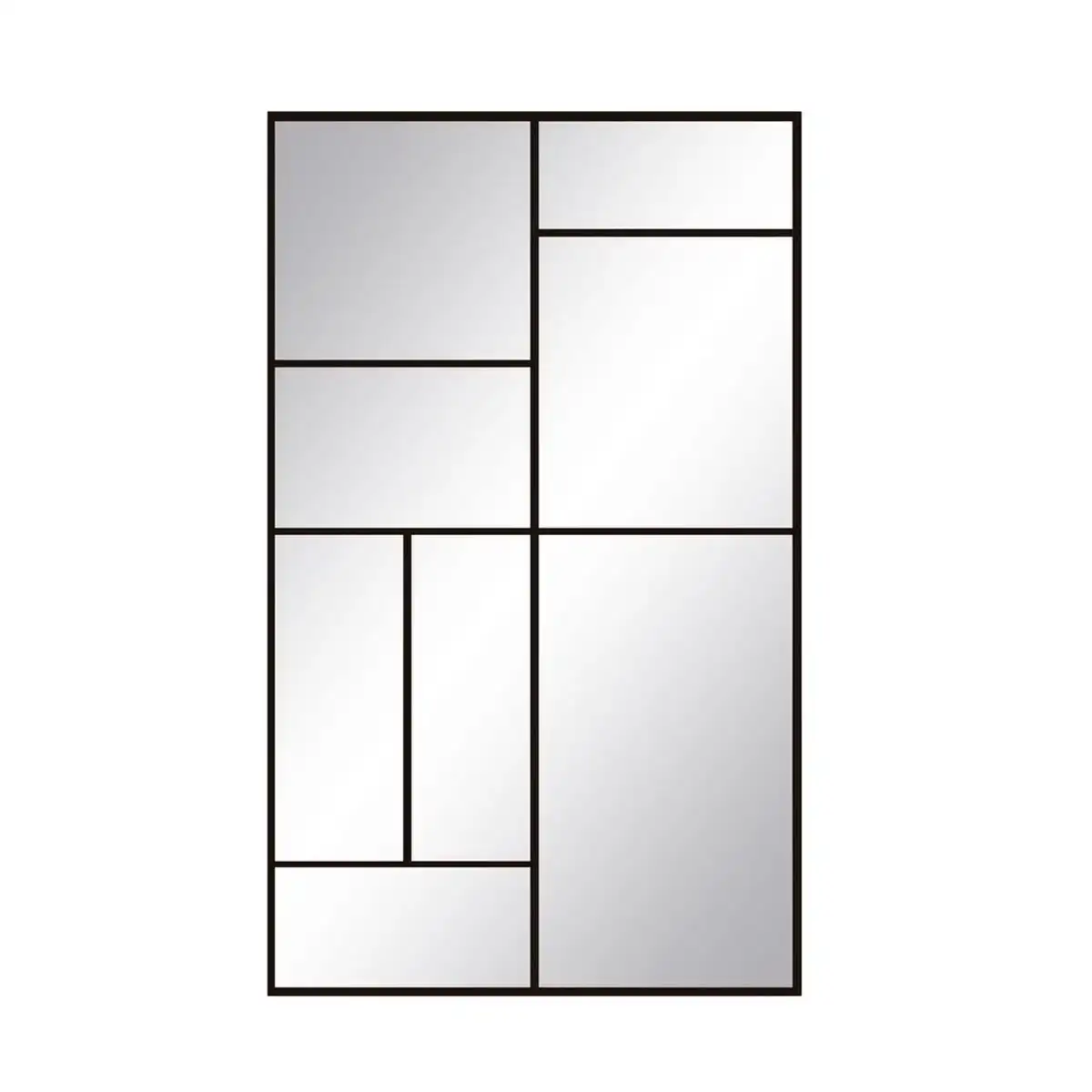 Miroir mural 60 x 1 5 x 100 cm verre noir metal_7021. DIAYTAR COTE D'IVOIRE - Là où le Shopping Devient une Expérience. Naviguez à travers notre catalogue diversifié et découvrez des produits qui ajoutent de la couleur et de la passion à votre vie.