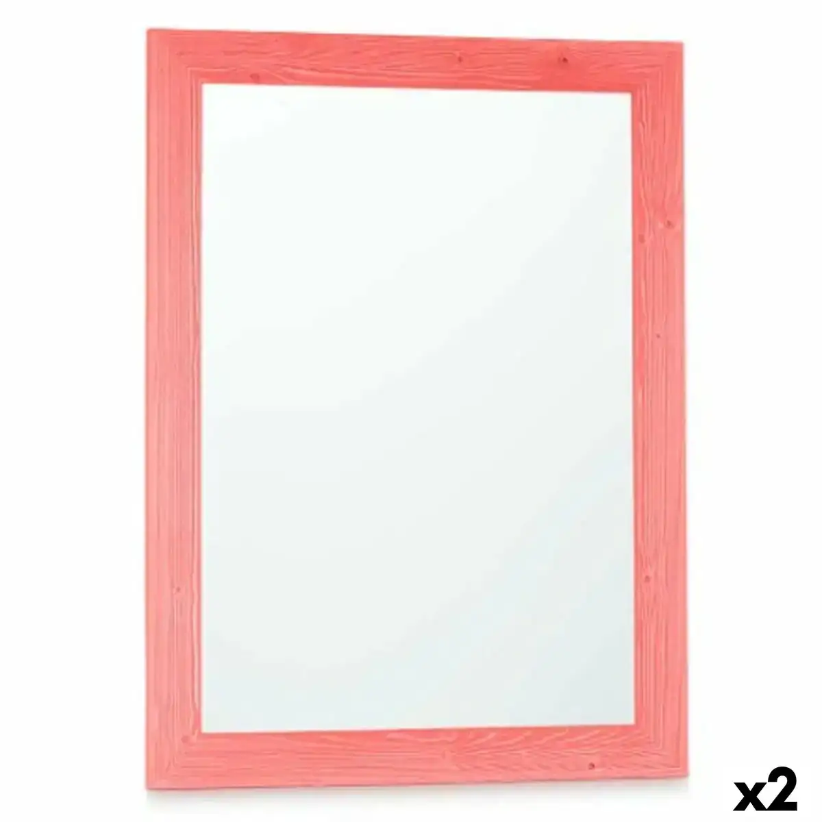 Miroir mural 60 x 80 cm bois mdf rose 2 unites _2561. DIAYTAR COTE D'IVOIRE - Là où Choisir est un Acte d'Amour pour le Côte d'Ivoire. Explorez notre gamme et choisissez des produits qui célèbrent la culture et l'artisanat du pays.