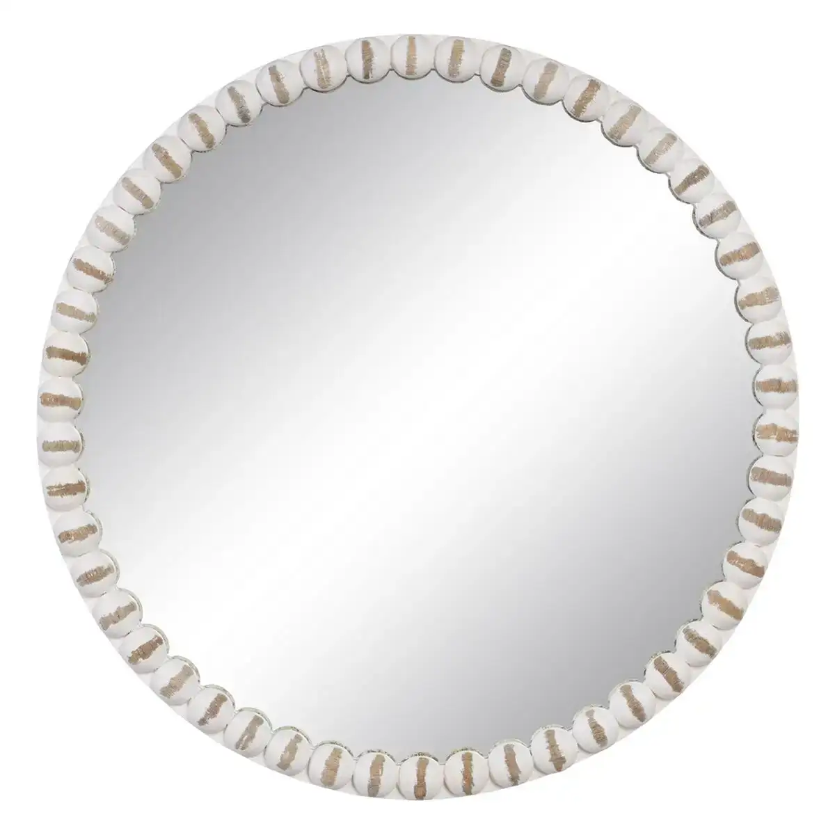 Miroir mural 61 x 4 x 61 cm bois blanc_3761. Bienvenue chez DIAYTAR COTE D'IVOIRE - Où Choisir est une Invitation au Voyage. Explorez notre boutique en ligne et découvrez des produits qui vous transportent dans l'univers du Côte d'Ivoire.