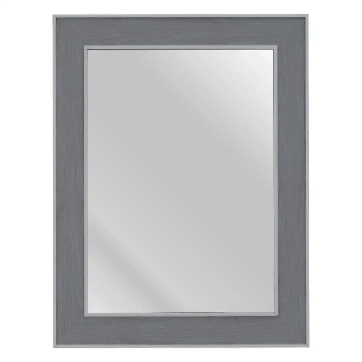 Miroir mural 66 x 2 x 86 cm gris bois blanc_1668. DIAYTAR COTE D'IVOIRE - Où le Shopping est un Plaisir Engagé. Parcourez notre catalogue et choisissez des produits qui respectent vos valeurs et vos attentes.