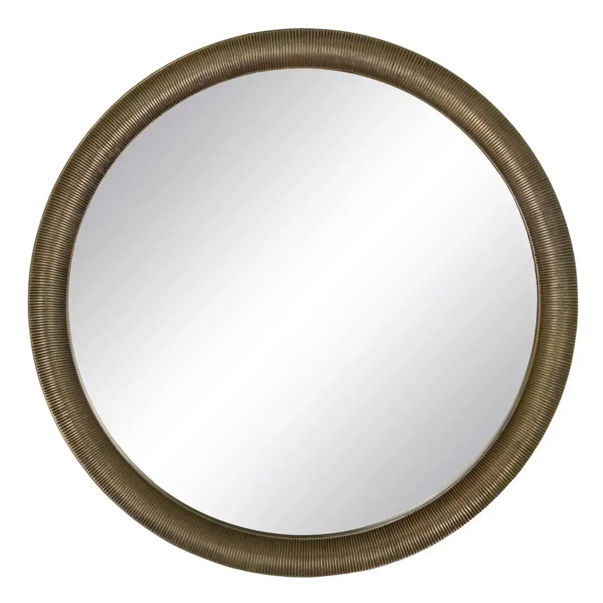Miroir mural 74 x 2 5 x 74 cm rond dore aluminium_3373. Plongez dans l'Univers de DIAYTAR COTE D'IVOIRE - Où la Qualité et la Diversité se rencontrent. Parcourez nos rayons virtuels pour trouver des produits répondant à tous les besoins, du confort de votre foyer.