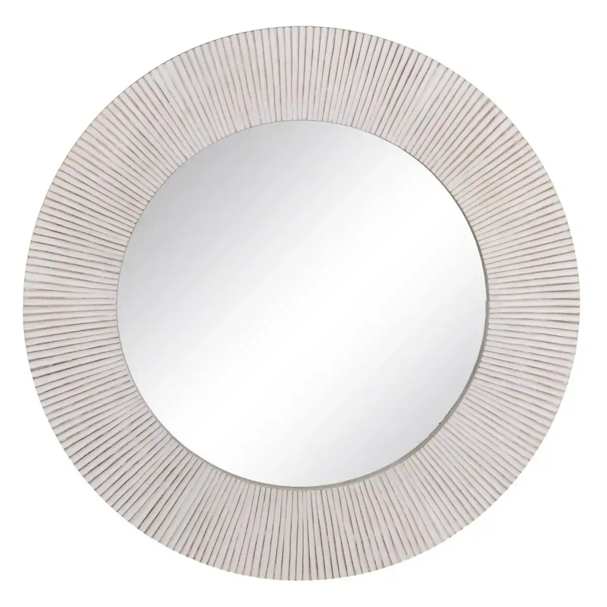 Miroir mural 76 x 2 5 x 76 cm blanc bois de manguier_1864. DIAYTAR COTE D'IVOIRE - L'Art de Vivre le Shopping en Ligne. Découvrez notre plateforme intuitive et trouvez des produits qui vous inspirent et vous enchantent, à chaque clic.
