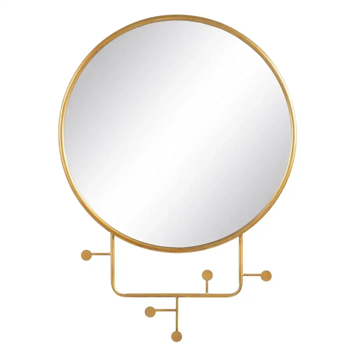 Miroir mural 76 x 6 x 104 cm dore metal_4979. DIAYTAR COTE D'IVOIRE - L'Art de Magasiner sans Frontières. Parcourez notre vaste sélection d'articles et trouvez tout ce dont vous avez besoin, du chic à l'authentique, du moderne au traditionnel.