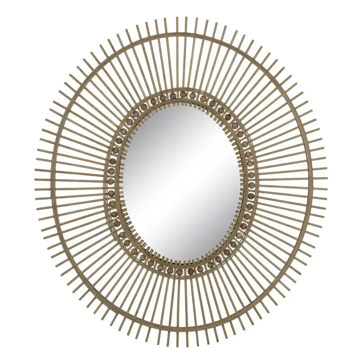 Miroir mural 83 x 3 x 95 cm naturel bambou_3520. Bienvenue sur DIAYTAR COTE D'IVOIRE - Où Chaque Produit a son Histoire. Découvrez notre sélection unique et choisissez des articles qui racontent la richesse culturelle et artistique du Côte d'Ivoire.